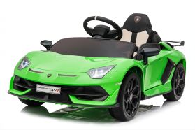 12V Licensed Lamborghini Aventador SVJ Ride On Car Green