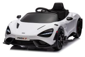 12V Licensed McLaren 765LT Ride On Car White